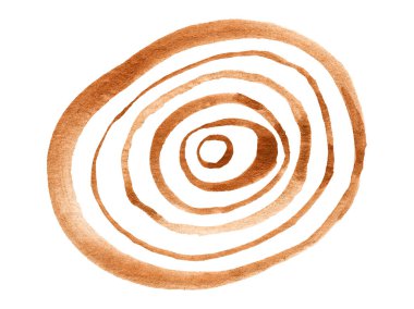 Altın suluboya arka plan beyaza izole edilmiş. Tasarım için dekorasyon ögesi