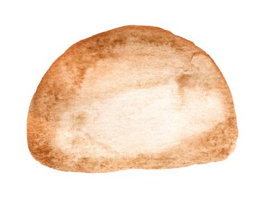 Altın suluboya arka plan beyaza izole edilmiş. Tasarım için dekorasyon ögesi