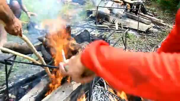 Process Burning Feet Sacrificial Animals Slaughter Process Eid Adha Mubarak — Video Stock