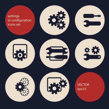 Ayarlar simgeler kümesi