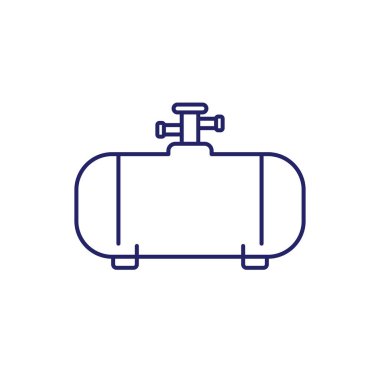 Benzin deposu, endüstriyel silindir hattı simgesi