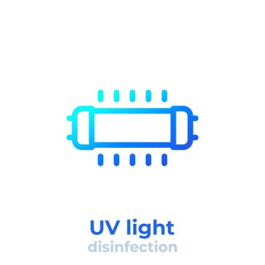 UV ışık dezenfekte çizgisi simgesi