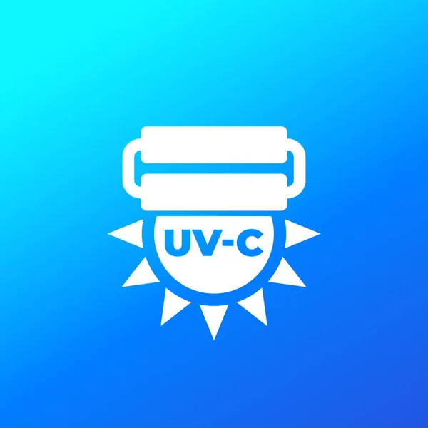 UV-C light disinfection icon, vector — Stock Vector