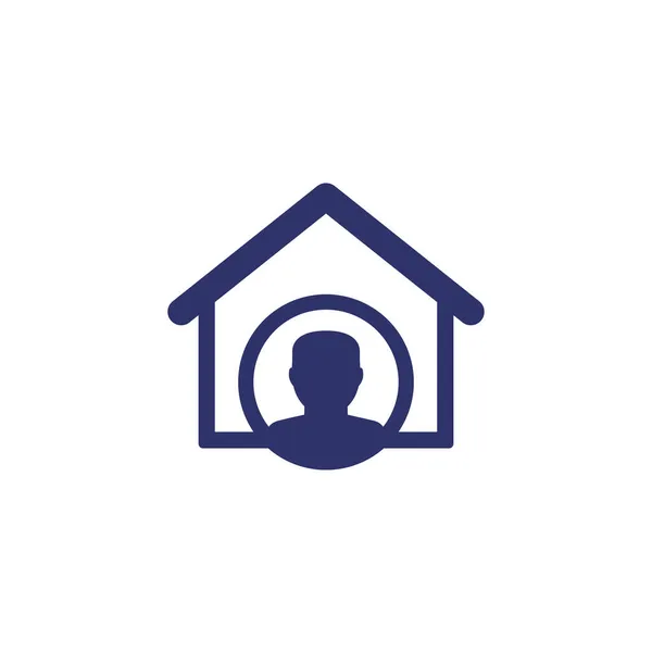 Husägare ikon med ett hus — Stock vektor