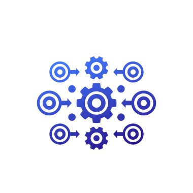 İşlem vektörü simgesi için otomasyon