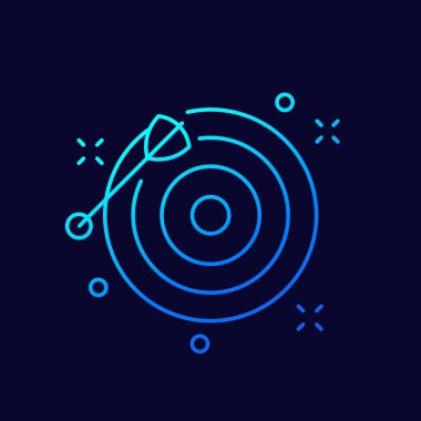 Hedef satır simgesi, vektör