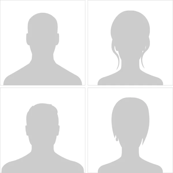 Avatars set grey 2 — Stock Vector