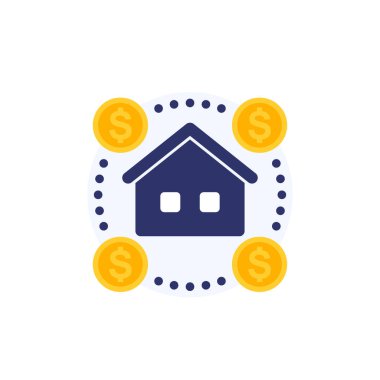 Müzayede evi, satış vektörü simgesi