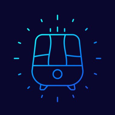 Hava nemlendirici ya da arıtma simgesi, doğrusal tasarım