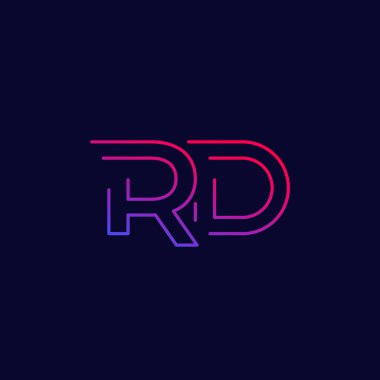 Ar-Ge harfleri logo tasarımı, satır vektörü