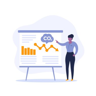 CO2 gazı ve karbon emisyon azaltma sunumu