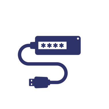 Beyaz üzerinde kripto cüzdan simgesi