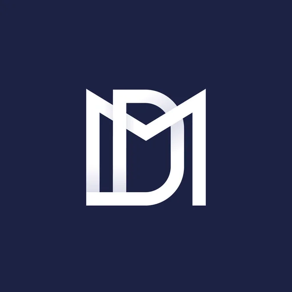 Logo des lettres MD, design monogramme — Image vectorielle