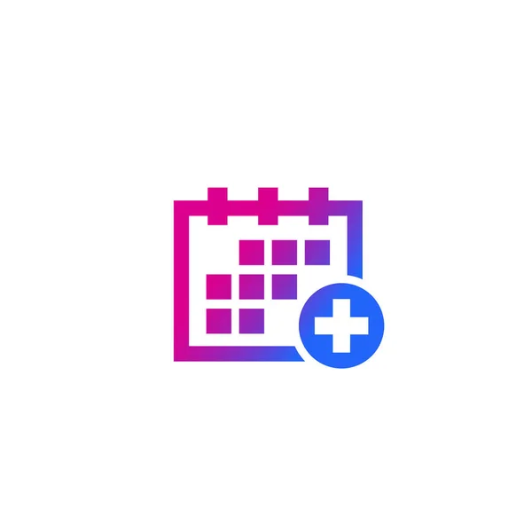 Medical appointment, schedule vector icon — Stock Vector