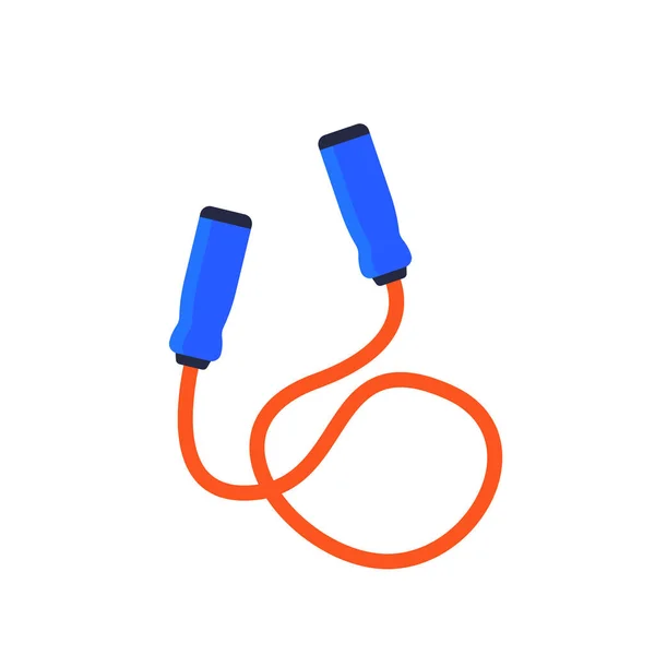 Jumping rope isolated on white, vector icon — Stock Vector