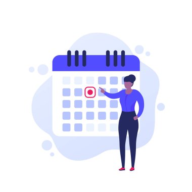 bir son tarih, zaman yönetimi vektör kavramı belirle