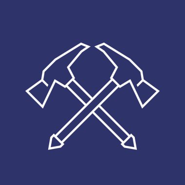 tırmanma eksenleri simgesi, satır vektör sanatı