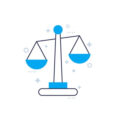 Ölçekli ahlak simgesi, vektör sanatı