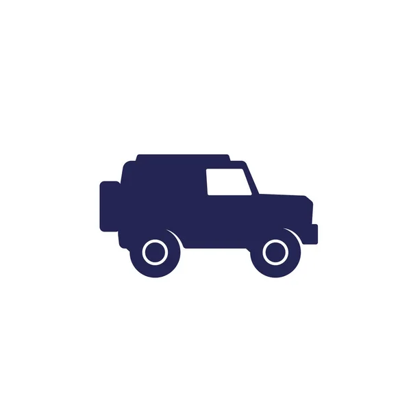 Off-road auto pictogram, 4wd suv — Stockvector