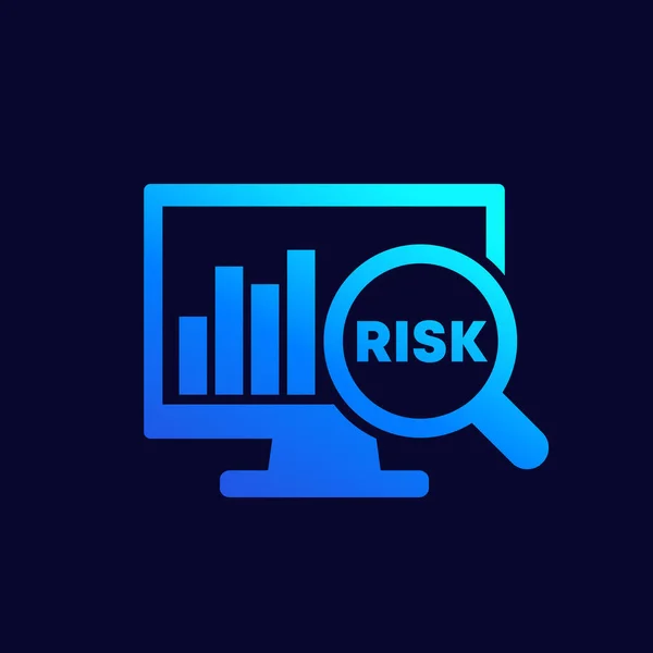 Web için risk değerlendirme simgesi — Stok Vektör