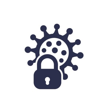 Kilitlenme ve virüs kısıtlama simgesi