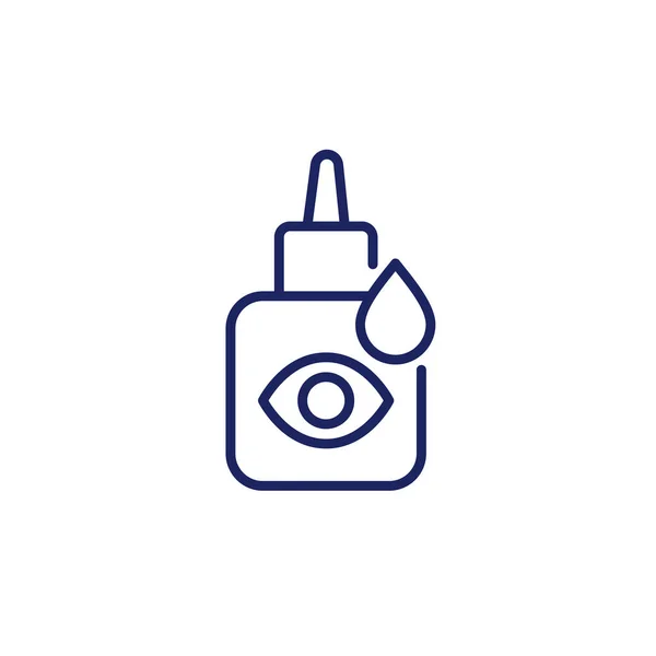 Eye Drop Bottle line icon — Stockový vektor