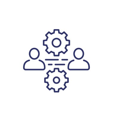 takım etkileşimi ve yönetim satırı simgesi