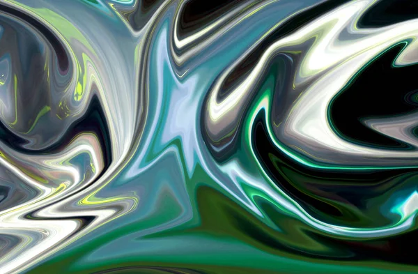 Abstract Classic Green Marbled Background Fluid Paint Art Κυματιστή Ταπετσαρία — Φωτογραφία Αρχείου