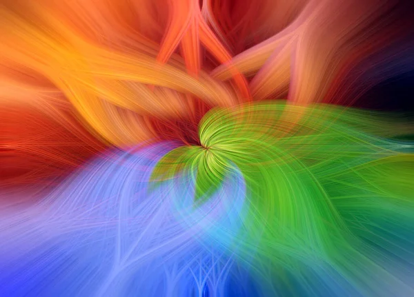 Abstrakcyjne Kolorowe Skręcone Włókna Świetlne Streszczenie Tła Koloru Falistych Skręconych — Zdjęcie stockowe