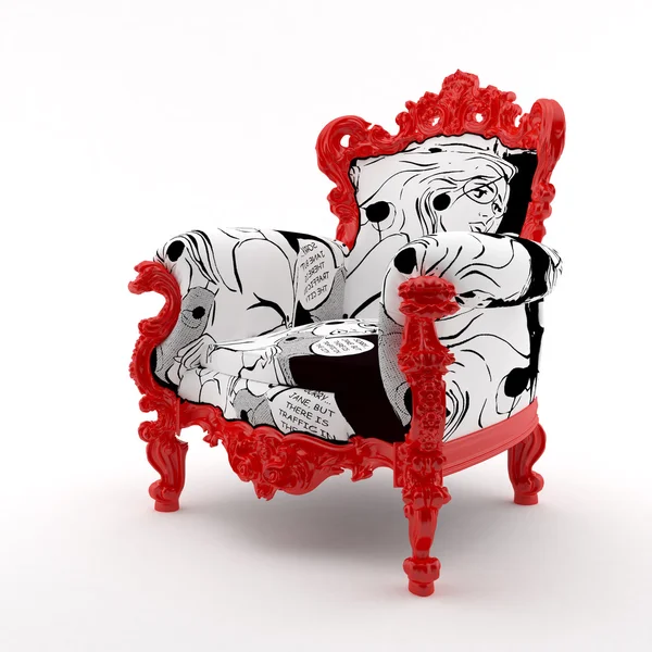 Sandalye pop art — Stok fotoğraf