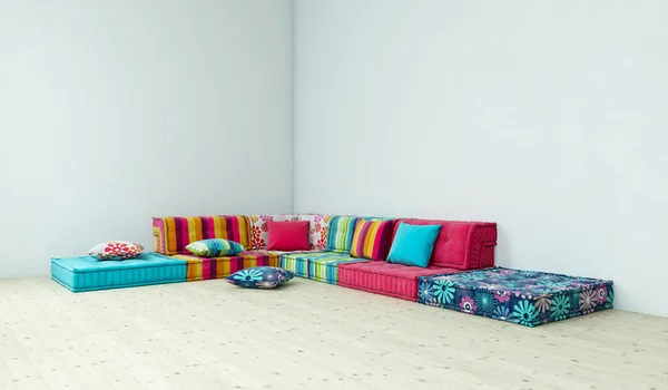 Soffa hippie — Stockfoto