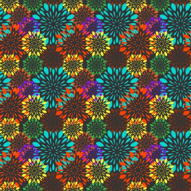 vektörsüz çiçek deseni arkaplanı