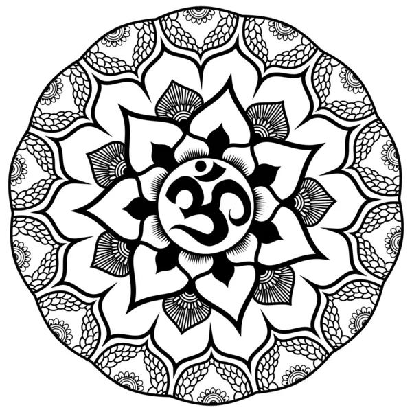 Mandala vektor, om jel — Stock Vector