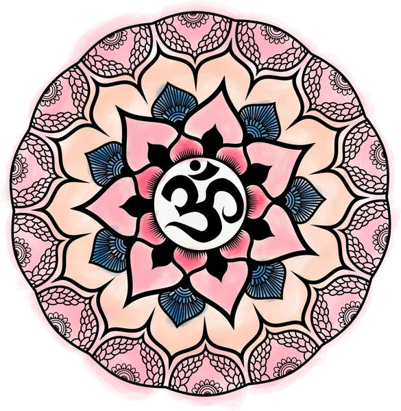 Mandala. Modèle d'ornement rond — Image vectorielle