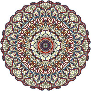 Mandala. yuvarlak süsleme desen