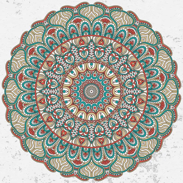 Mandala. Round Ornament Pattern — Stock Vector