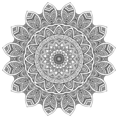 Mandala. yuvarlak süsleme desen