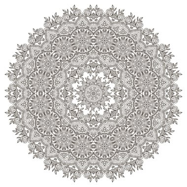 Mandala. yuvarlak süsleme desen