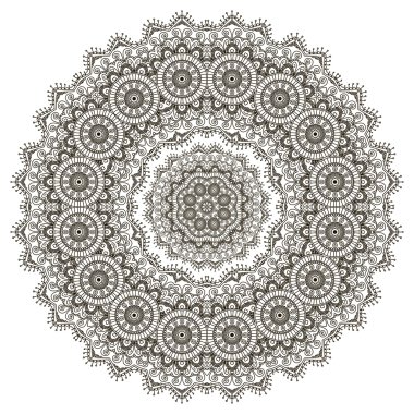 Mandala. yuvarlak süsleme desen