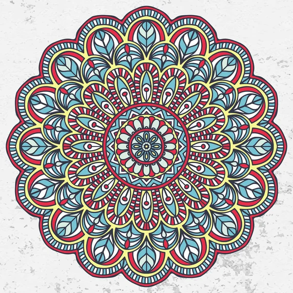 Mandala. Modèle d'ornement rond — Image vectorielle