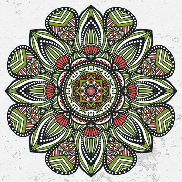 Mandala. kulaté ornament vzor — Stockový vektor