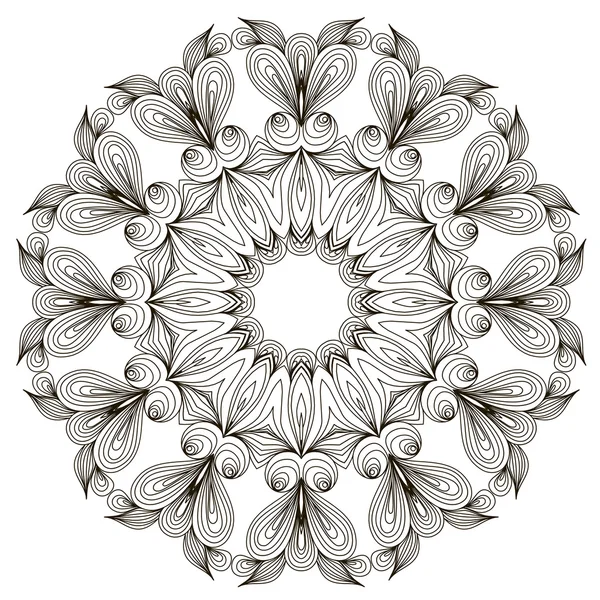 Mandala. Round Ornament Pattern — Stock Vector