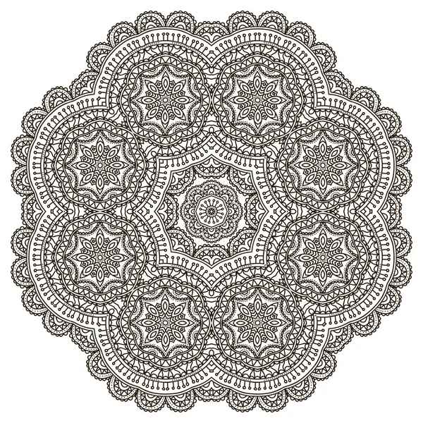 マンダラです。丸い飾りパターン — ストックベクタ