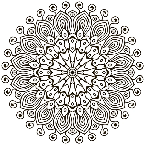 Mandala. kulaté ornament vzor — Stockový vektor