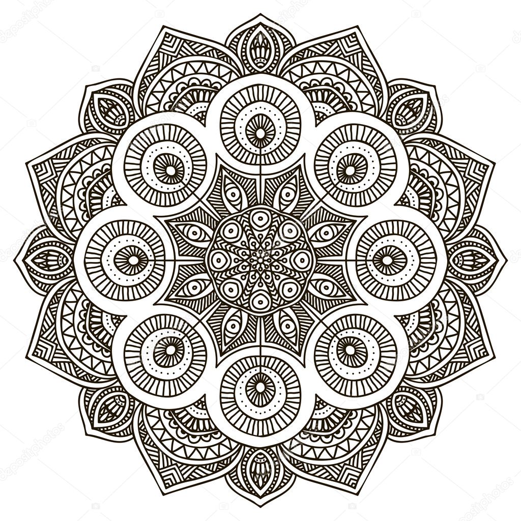 Mandala. Round Ornament Pattern