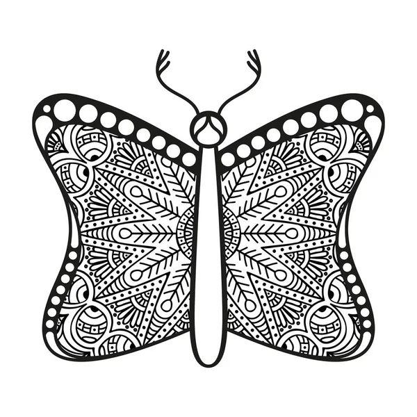 vektör kelebeği siyah beyaz element çizgi çizimi tasarımı