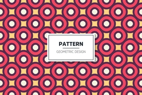 Naadloos patroon met geometrische kleurrijke kunst elementen — Stockvector
