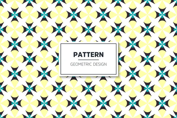 Seamless pattern with colorful geometric art elements — Stock Vector