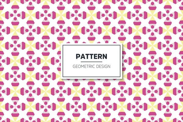 Seamless pattern with colorful geometric elements art — Stock Vector