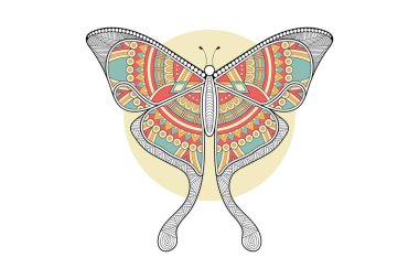 vektör kelebeği siyah beyaz element çizgi çizimi tasarımı